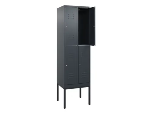 dubbeldekse locker,HxBxD 2120x600x500mm,2x2vak.,vak B 300mm