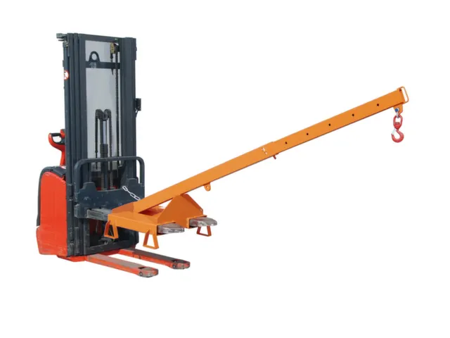 Kraanarm Telescoop Arm Neiging 25° Steunpoten L 1600 mm 1t Geeloranje