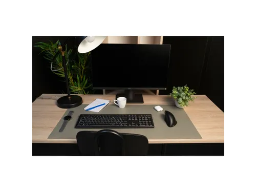 Onderlegger PU 40x80cm nude/grijs
