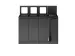 Bica Basic 883 Afvalscheidingsunit 4x45 liter Antraciet