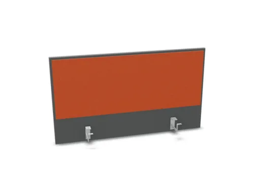 opzetpaneel bureau aanbouw achter MS-donkergrijs BN3012-oranje 1000mm