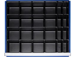 indelingsset,24vakken,v. lade BxD 680x560mm,front H 120-360mm