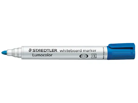 Viltstift Staedtler 351 whiteboard rond blauw 1-2mm