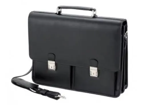 Aktetas Alassio Veneto Zwart Leder 15 inch laptop
