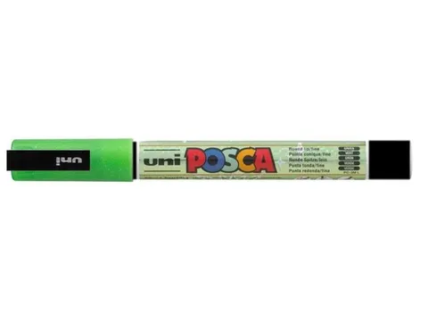 Verfstift Posca PC3M Fijne punt 0,9-1,3mm glitter donkergroen