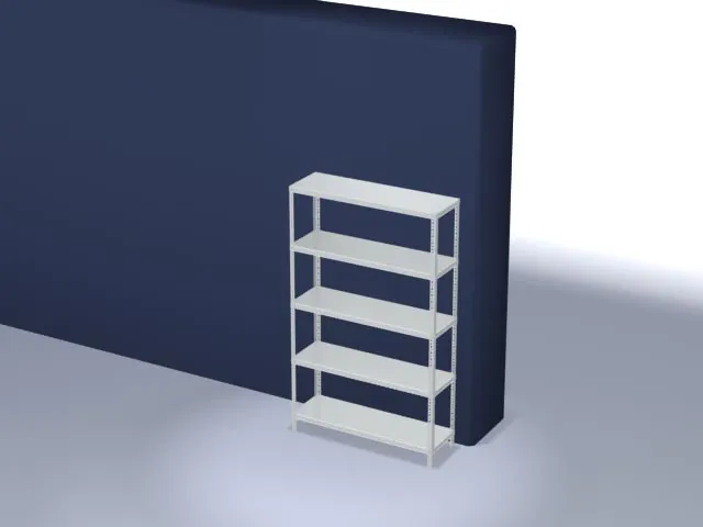 magazijnstelling,grondveld,HxBxD 2000x1300x400mm,vaklast 125kg