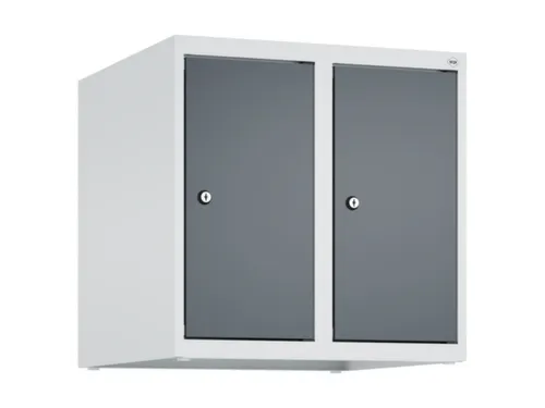 opzetkast,v. locker,2vak.,vak B 250mm,HxBxD 500x500x500mm,vleugeldeur