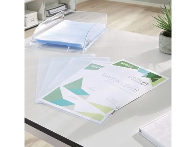 Insteekmap L-map Leitz 4060 Premium A4 0.11mm Pp Extra Sterk Generfd