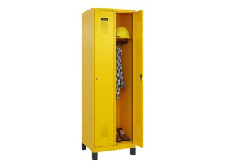 locker,HxBxD 1950x600x500mm,2vak,vak B 300mm,cil.-slot,voeten - 1