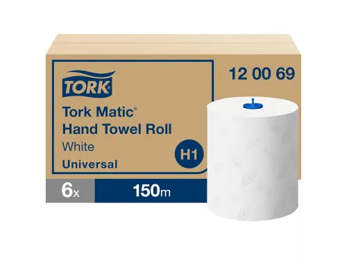 Tork 120069 Matic Universal Handdoekrol 2-laags Wit 150 meter 6 Rollen