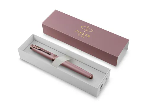 Rollerpen Parker IM Finish Touch Mauve fijn zwart