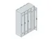 locker voor scheiding van kleding,HxBxD 1850x1200x500mm,4vak