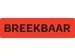 Etiket BREEKBAAR 500 etiketten Rol 75x20mm