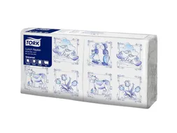 Tork 509356 Lunchservet Delft Ware 32,8x32,5cm