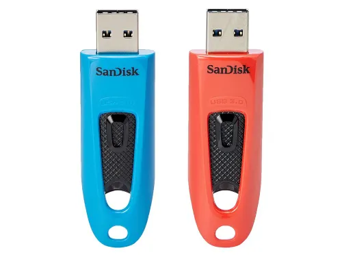 Sandisk ULTRA USB 3.0 USB Stick 32GB Duo Pack Blauw/rood