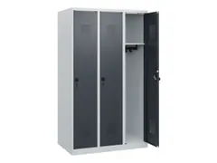 schoollocker,HxBxD 1530x900x500mm,3vak,vak B 300mm,draaigrendel