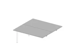 Aanbouwtafel I.h.v. Benchtafel 4-Voet 680-760X1600X1600Mm Grijs