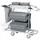 Vikan Microvezel werkwagen COMPACT PLUS 40 cm Grijs
