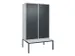 locker voor scheiding van kleding,HxBxD 2120x1200x815mm,4vak