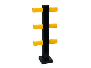 aanrijdbeschermingsplank,paal,v. binnen/buiten,HxBxD 1040x100x100mm - 2