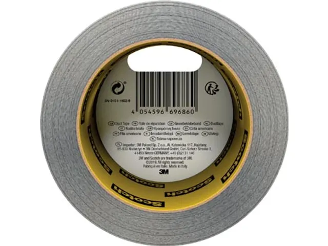 ducttape Universal, ft 48 mm x 25 m, zilver