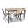 Kantineset,4Stoelen,1Tafel,Zitting Beuken Multiplex Natuur,Blad Beuken
