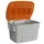 strooigoedbak,700l,HxBxD 930x1400x1070mm,PE,grijs,deksel oranje