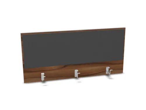 opzetpaneel bureau aanbouw achter NP-tiepolo nut antraciet 1200mm