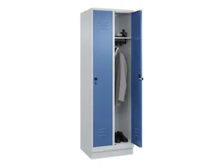 locker,HxBxD 1950x600x500mm,2vak,vak B 300mm,draaigrendel,sokkel - 3