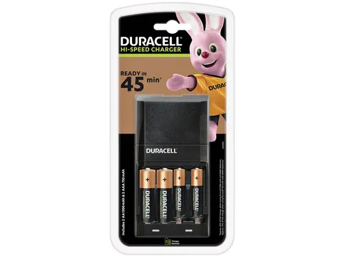 Batterij oplader Duracell CEF27 inclusief + 2x AA + 2x AAA