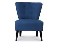fauteuil 1-zits stof blauw HxBxD 820x650x640mm