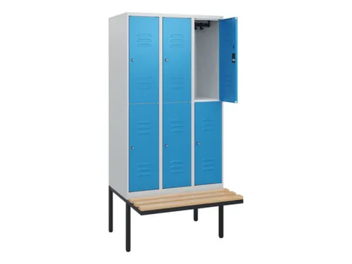 Dubbeldekse dekenkist,HxBxD 1950x900x815mm,3x2vak.,vak B 300mm