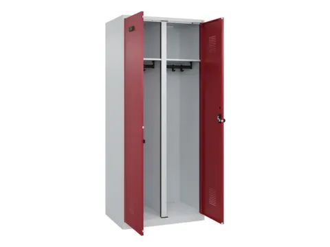 locker voor scheiding van kleding,HxBxD 1850x800x500mm,2vak