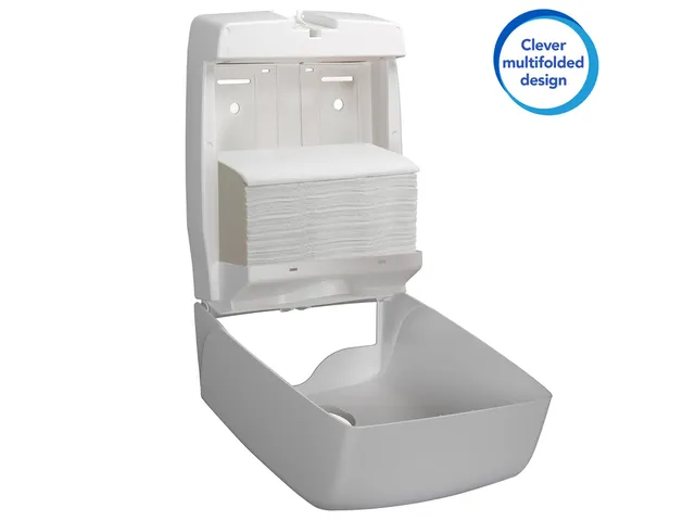 Handdoek Scott m-vouw 1-laags 23x23,5cm 16x250stuks wit 1804