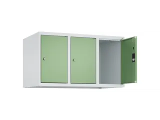 opzetkast,v. locker,3vak.,vak B 300mm,HxBxD 500x900x500mm,vleugeldeur - 2