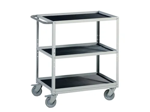 ESD-etagewagen,draagverm. 90kg,3etage(s),etage(s) met rubber laag
