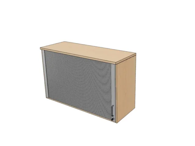 opzetkast,v. roldeurkast,HxBxD 740x1200x445mm,roldeur,NE-esdoorn