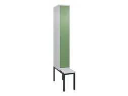 locker met bank,HxBxD 2120x300x815mm,1vak,vak B 300mm,cil.-slot