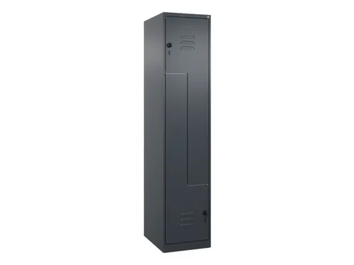 Z-garderobekast,HxBxD 1850x400x500mm,vak B 200/400mm,draaigrendel
