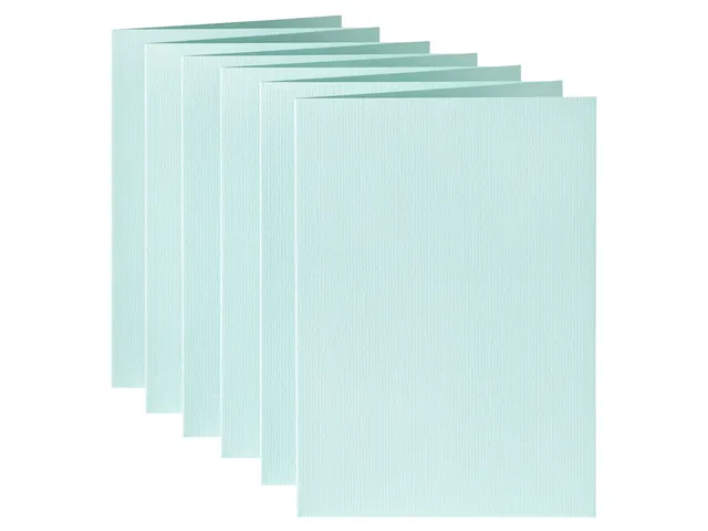 Correspondentiekaart Papicolor dubbel 105x148mm zeegroen pak à 6 st