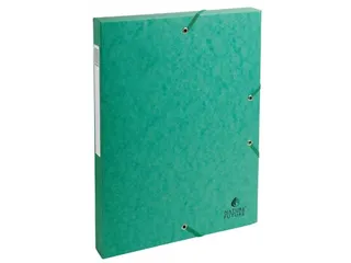 elastobox Exabox A4 groen rug van 25mm karton - 1
