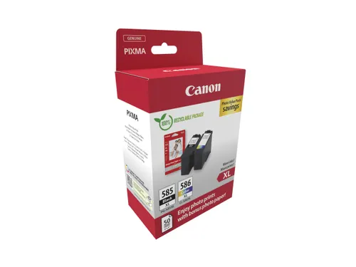 Canon PG-585XL/CL-586 PVP, Hoog (XL) rendement, Zwart, Cyaan, Magenta,