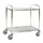RVS etagewagen,draagverm. 100kg,2etage(s),laadvl. LxB 825x500mm
