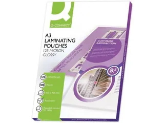 Lamineerhoes A3 Glanzend 303x426mm 2x125 Micron Doos 100 stuks - 1