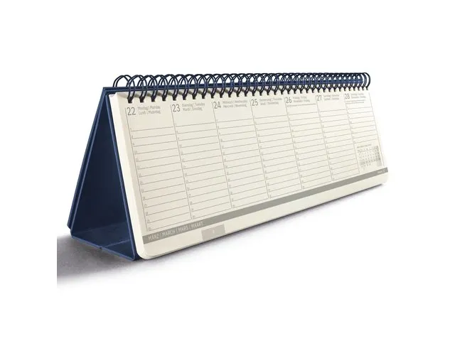 Tafelagenda Conceptum 2027 (NL/FR/EN/DU) 300x144x18 mm mignight blue H