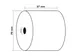 Rekenrollen voor rekenmachines 57mm breed 57x70x12mm