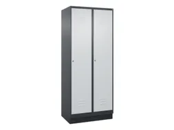 locker,HxBxD 1950x800x500mm,2vak,vak B 400mm,cil.-slot,sokkel