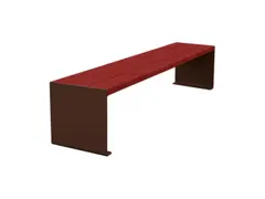 zitbank,B 1800mm,3latten,hout-zitting Mahonie,zitting H 450mm