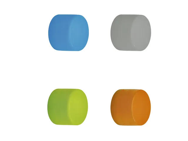 Magneet MAUL Neodymium rond siliconen 14.6x9mm 1,5kg 8 stuks