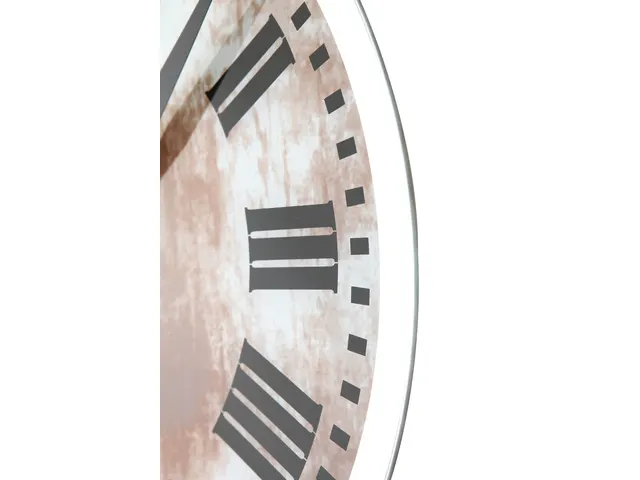 Wandklok Nextime Dia. 43cmx4.2cm Glas Wit 'romana' Romeinse cijfers